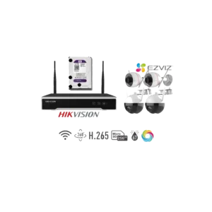 Video set 4 kamer Ezviz WiFi ColorVu/PT